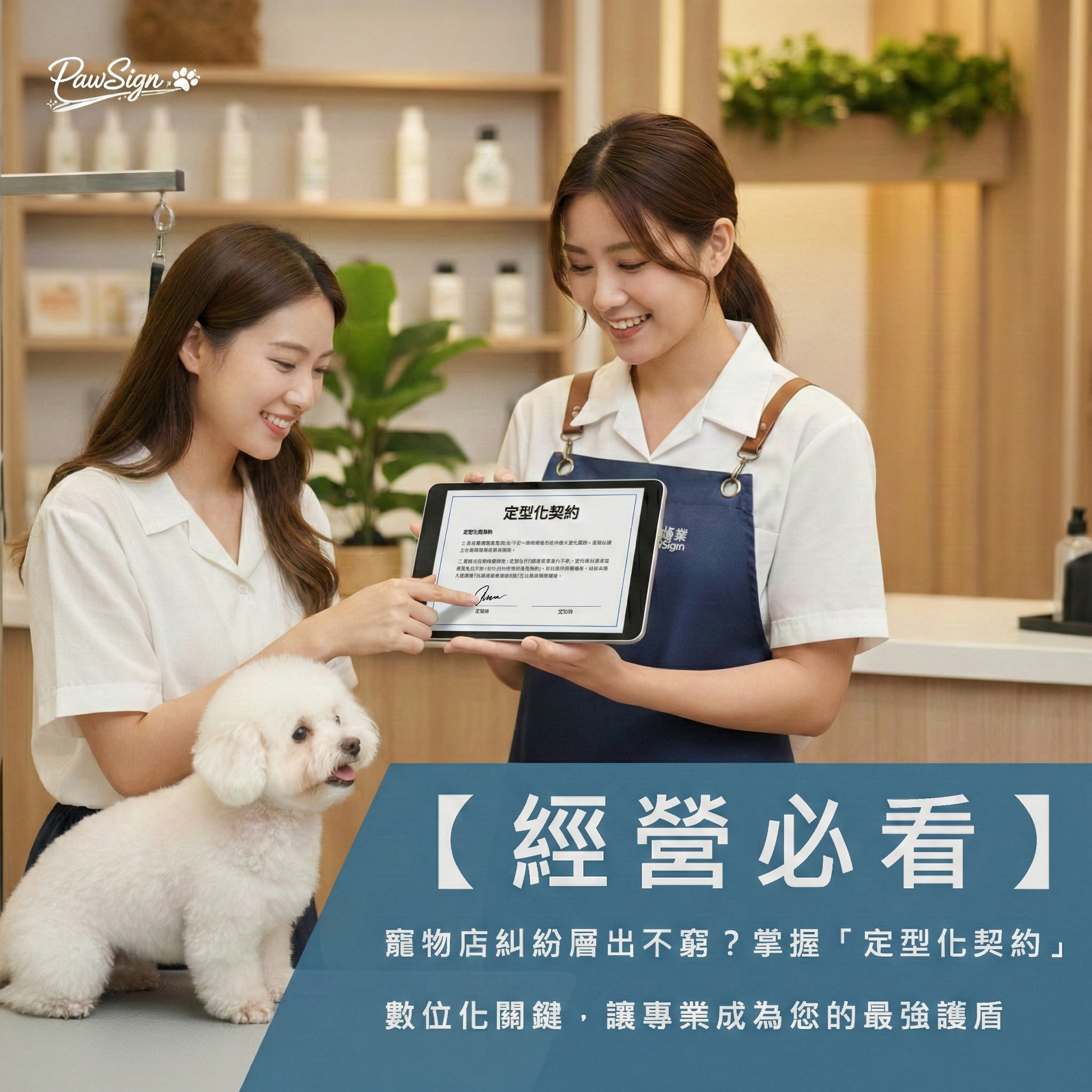 【經營必看】寵物店糾紛層出不窮？掌握「定型化契約」數位化關鍵，讓專業成為您的最強護盾
