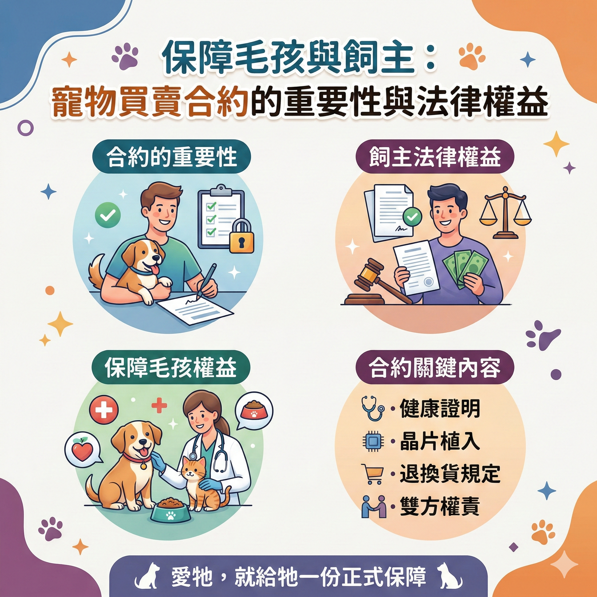 保障毛孩與飼主：寵物買賣合約的重要性與法律權益